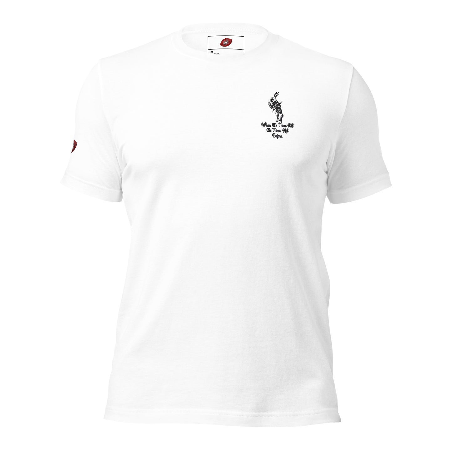 Rabbit (Black) Embroidered Unisex Staple T-shirt