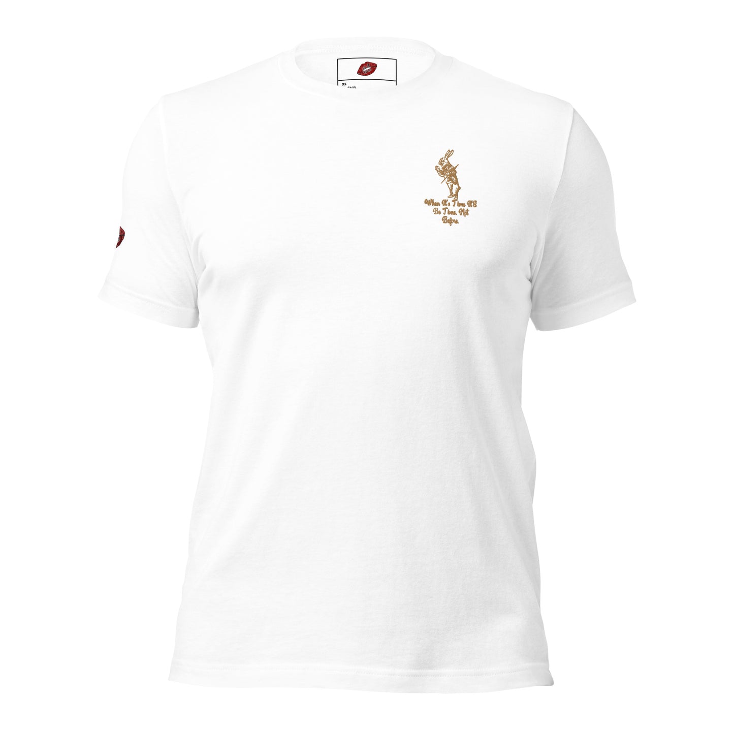 Rabbit (Gold) Embroidered Unisex Staple T-shirt