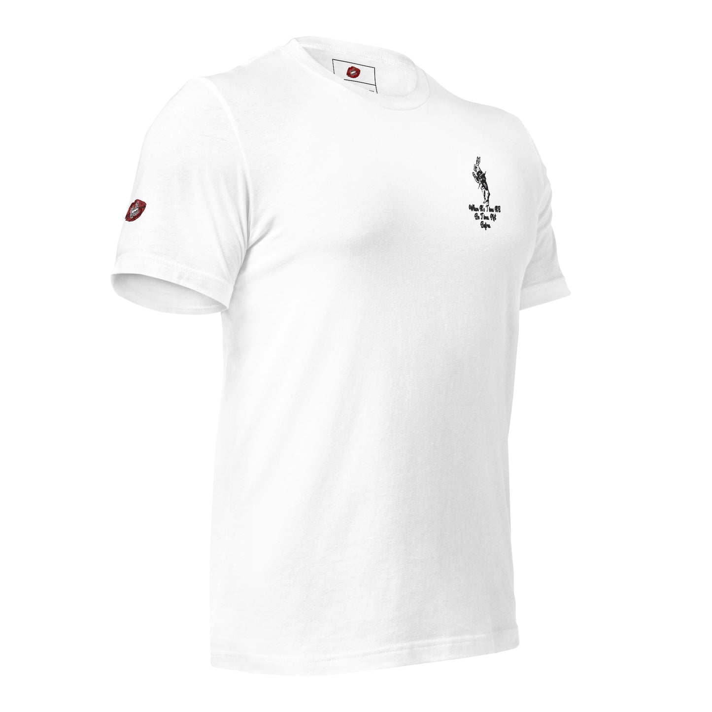 Rabbit (Black) Embroidered Unisex Staple T-shirt