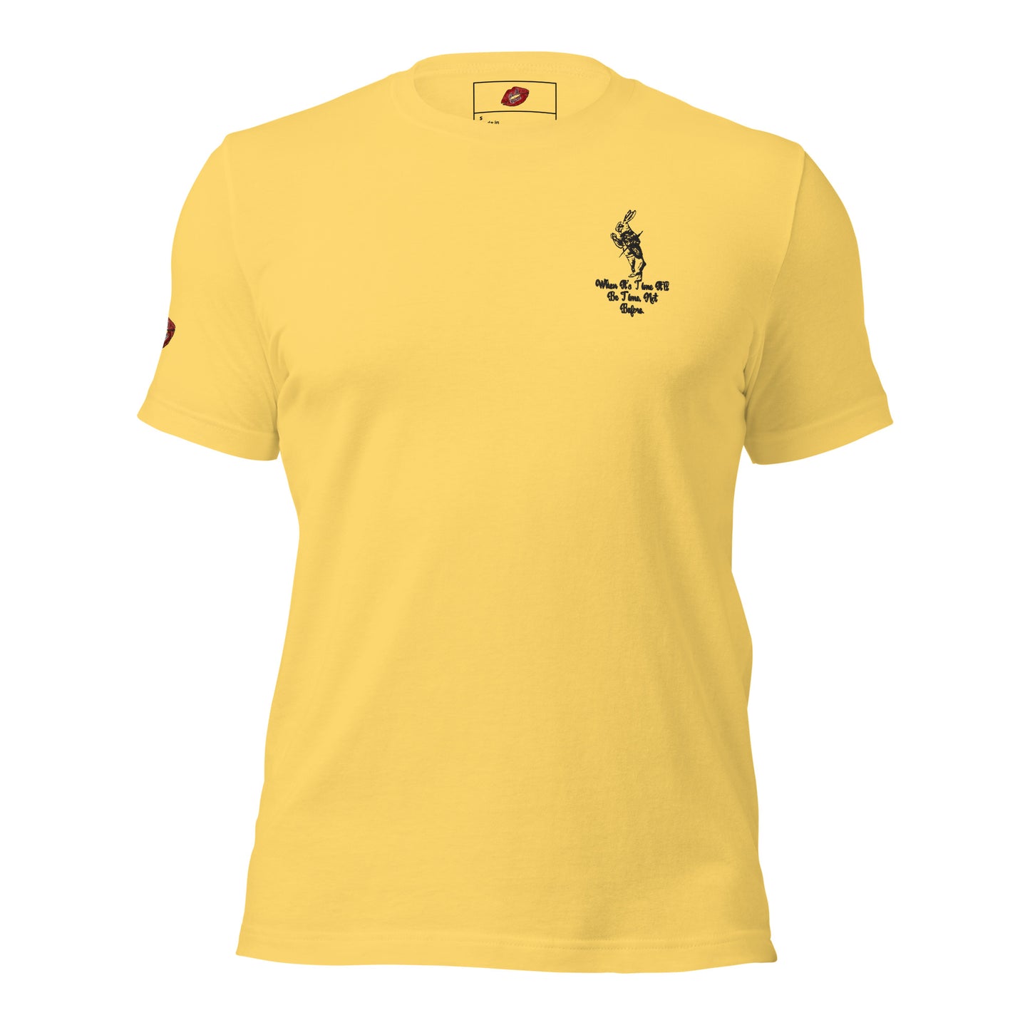 Rabbit (Black) Embroidered Unisex Staple T-shirt
