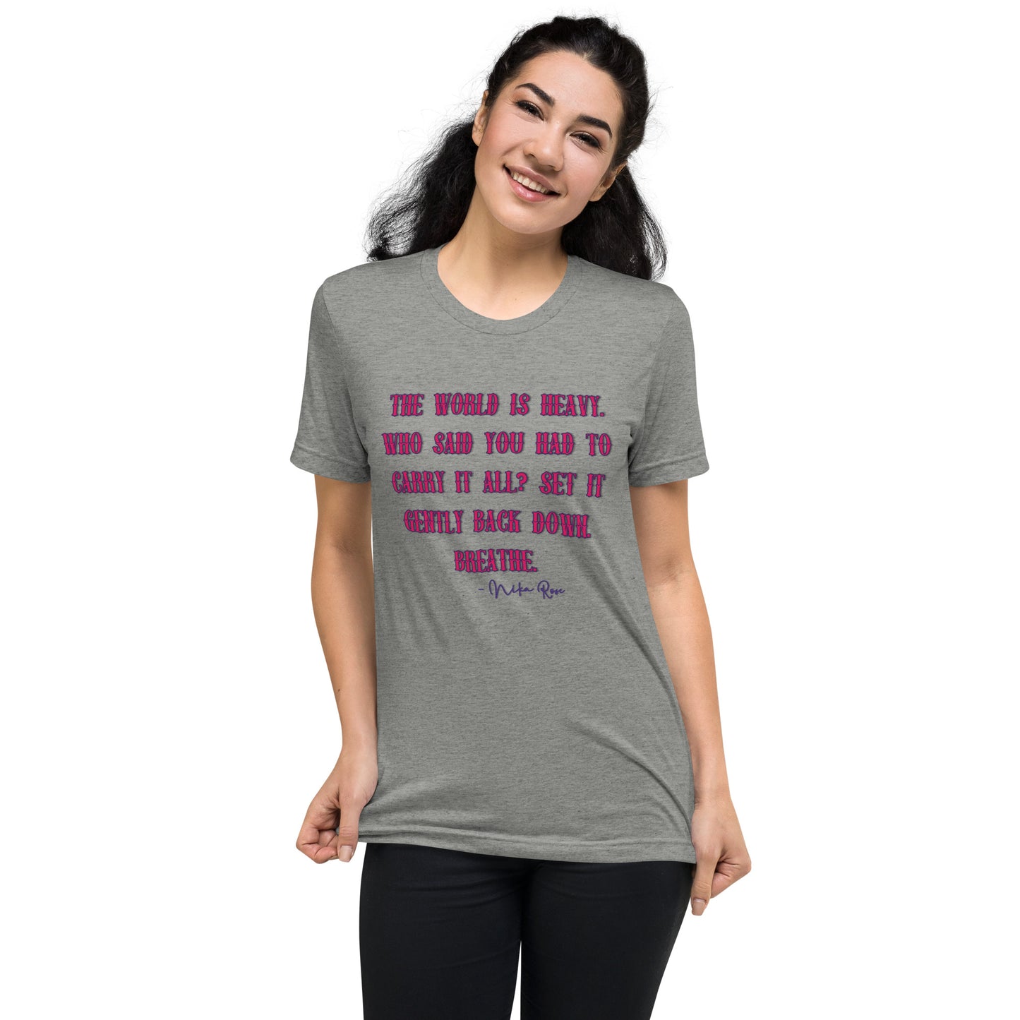 Nika's Prose Tri-blend Unisex Short Sleeve T-shirt