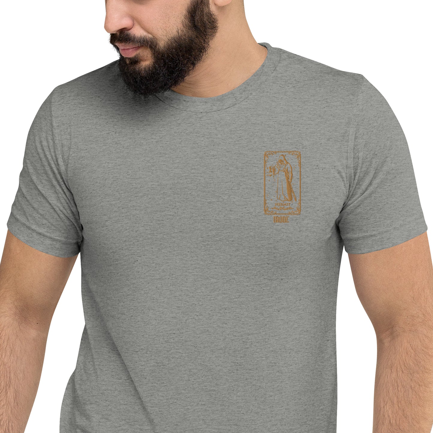 Hermit (Gold) Tri-blend Unisex Short Sleeve T-shirt