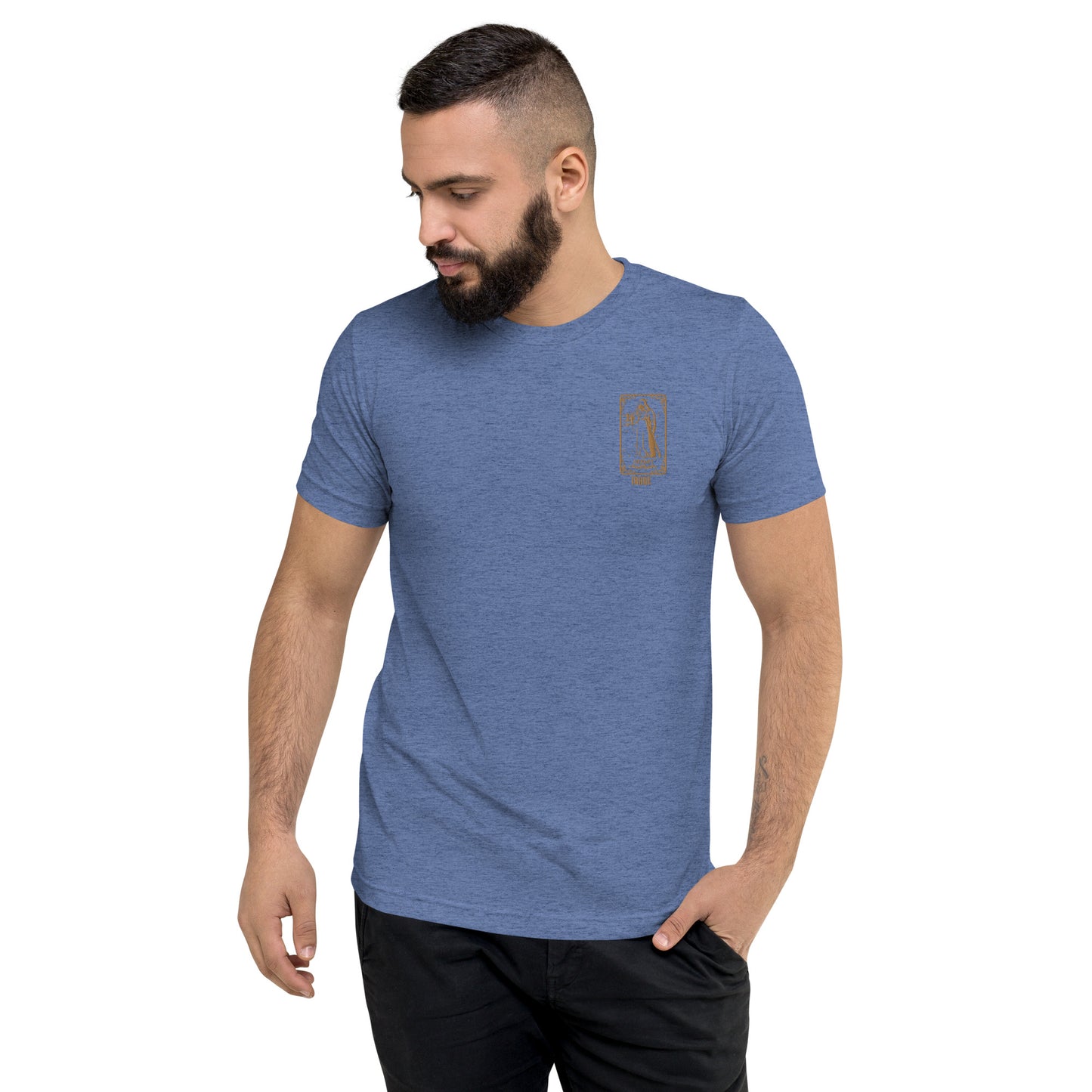 Hermit (Gold) Tri-blend Unisex Short Sleeve T-shirt