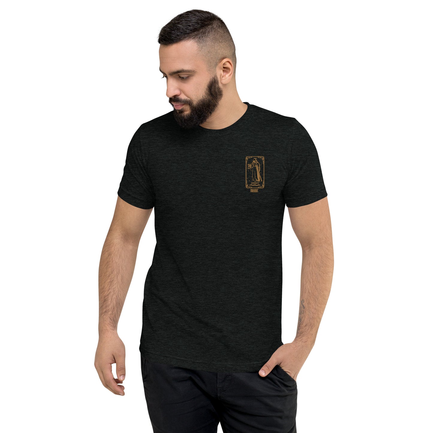 Hermit (Gold) Tri-blend Unisex Short Sleeve T-shirt