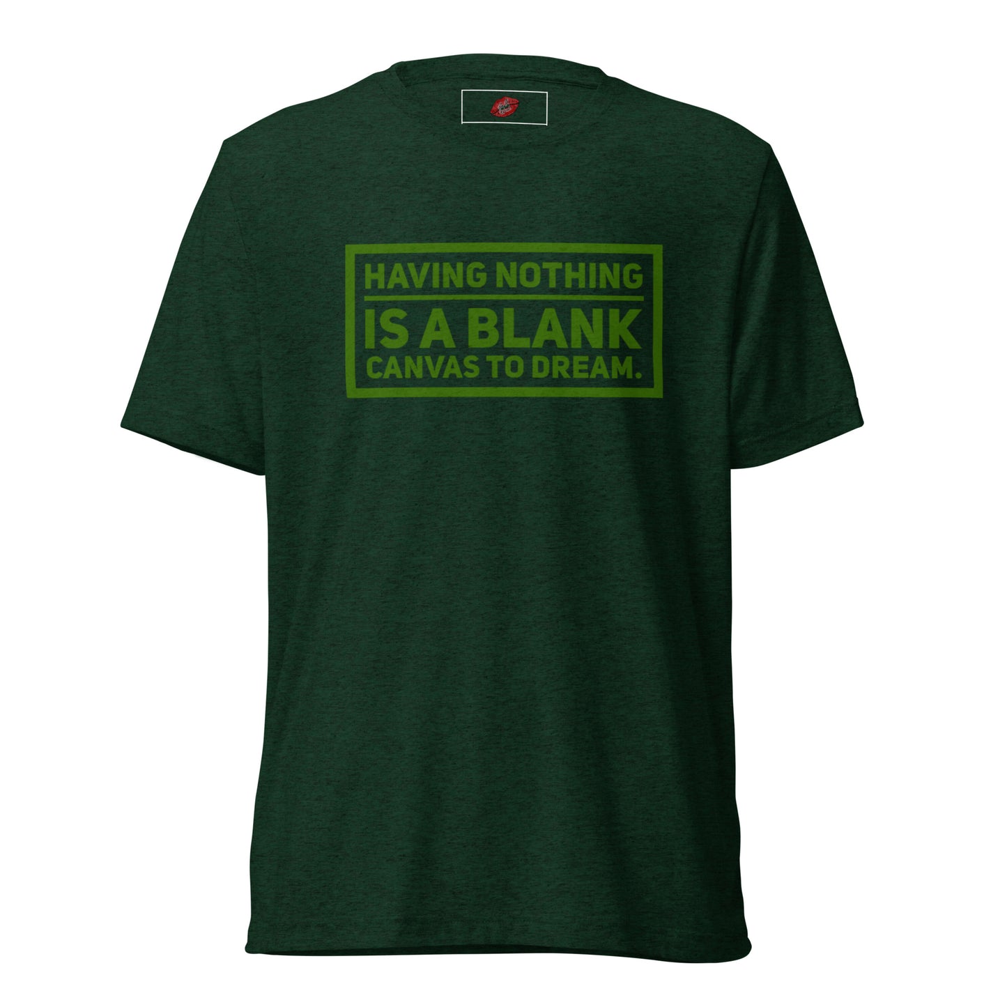 Blank Canvas (Green) Unisex Tri-blend Short Sleeve T-shirt