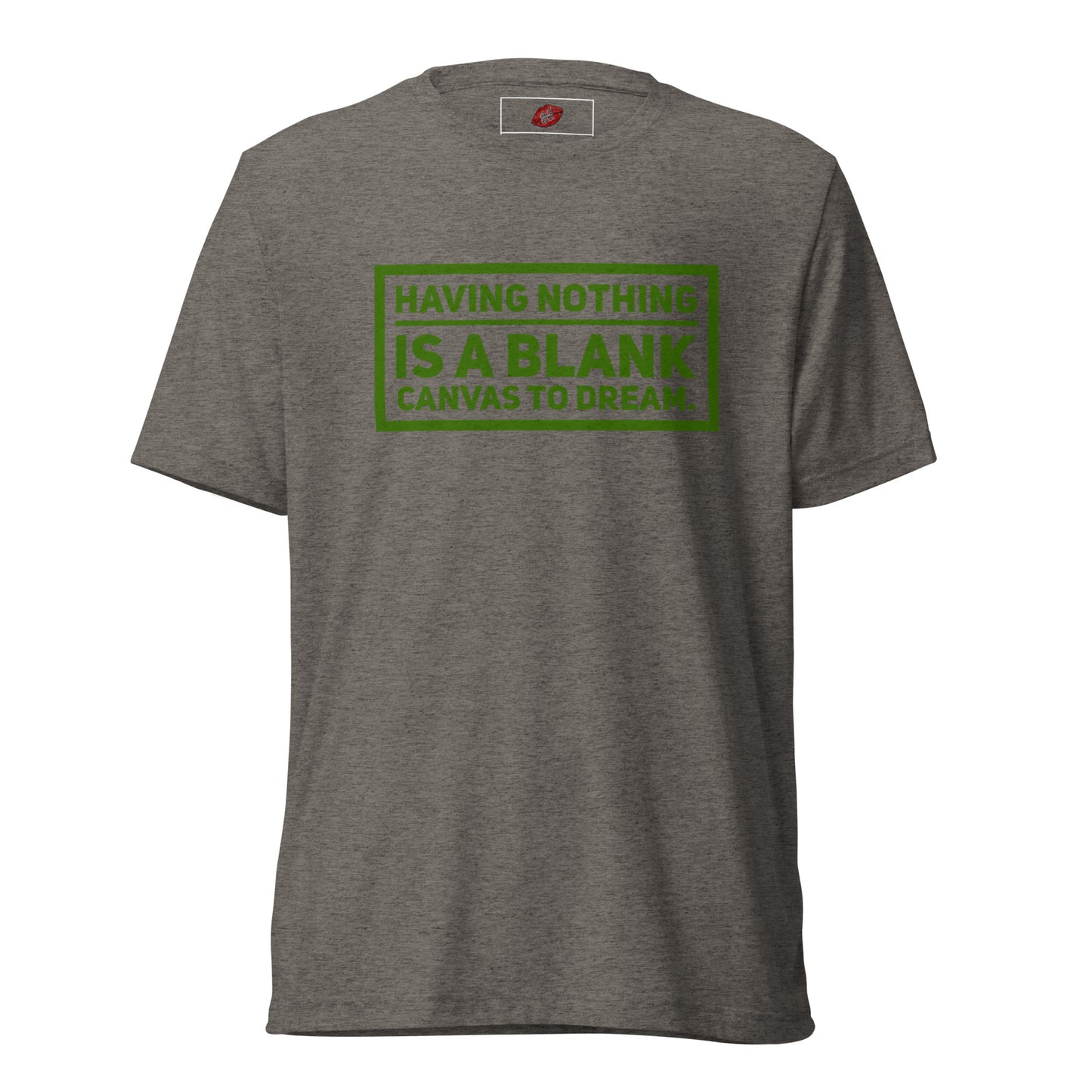 Blank Canvas (Green) Unisex Tri-blend Short Sleeve T-shirt