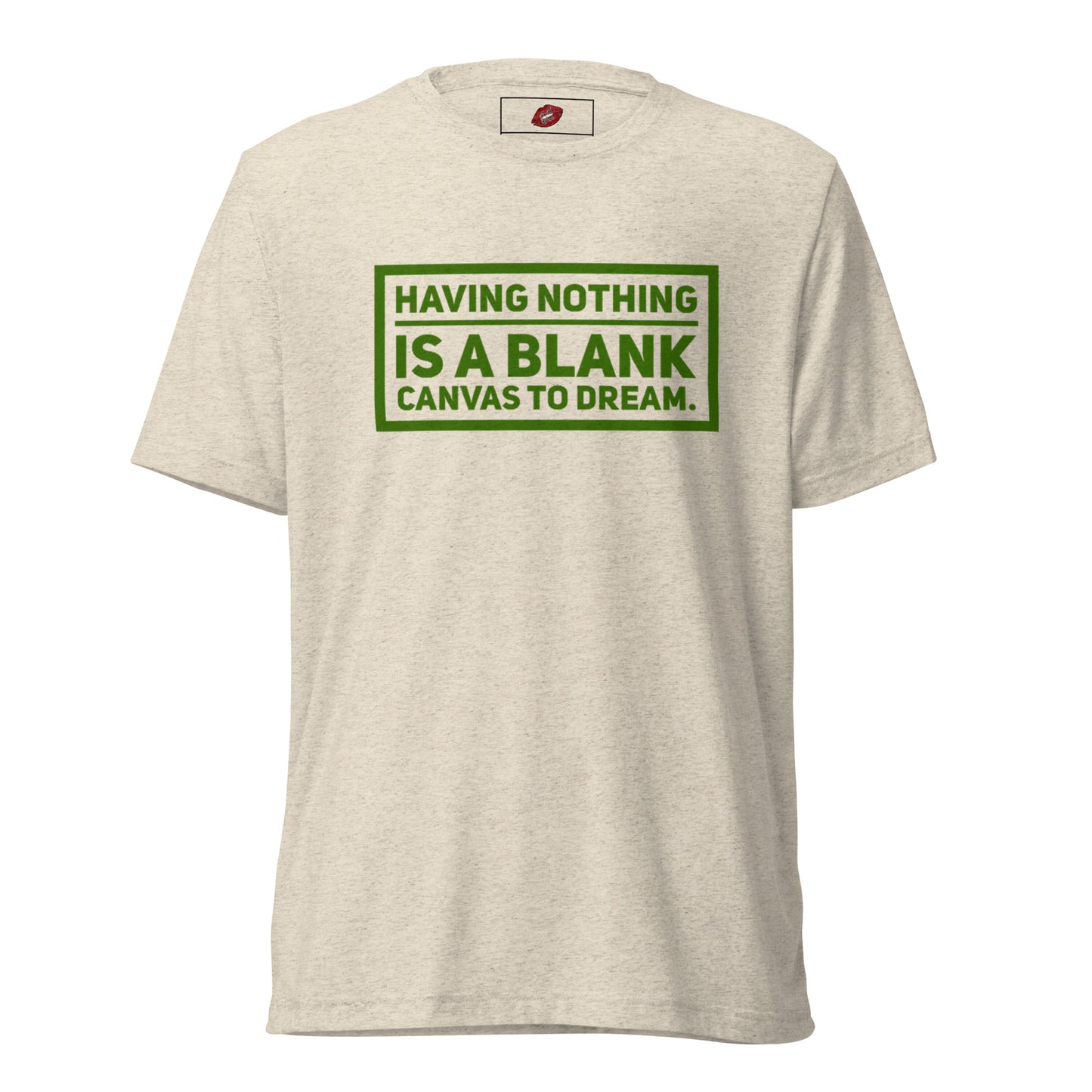 Blank Canvas (Green) Unisex Tri-blend Short Sleeve T-shirt