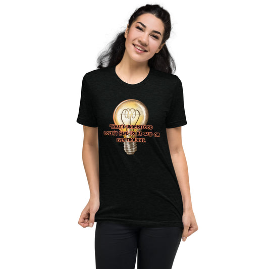 Lightbulb #3 Tri-blend Unisex Short Sleeve T-shirt