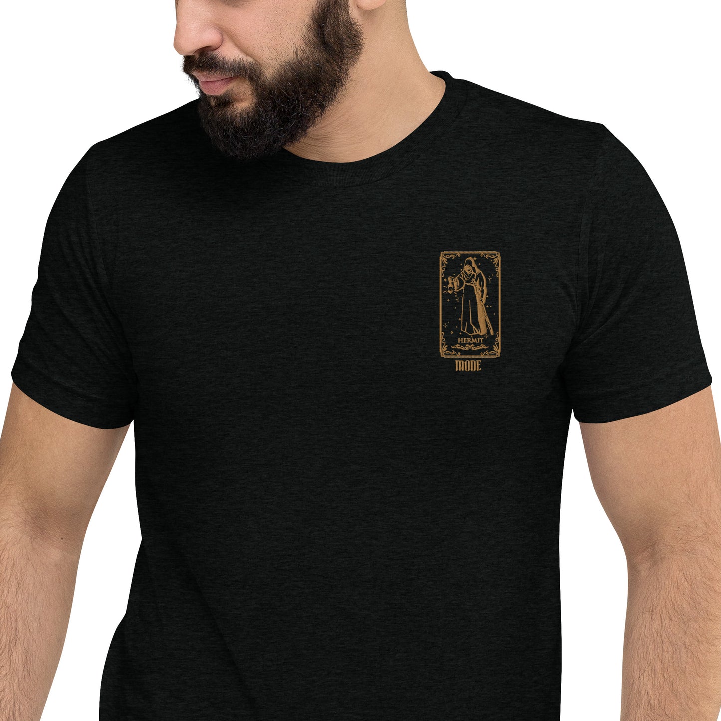 Hermit (Gold) Tri-blend Unisex Short Sleeve T-shirt