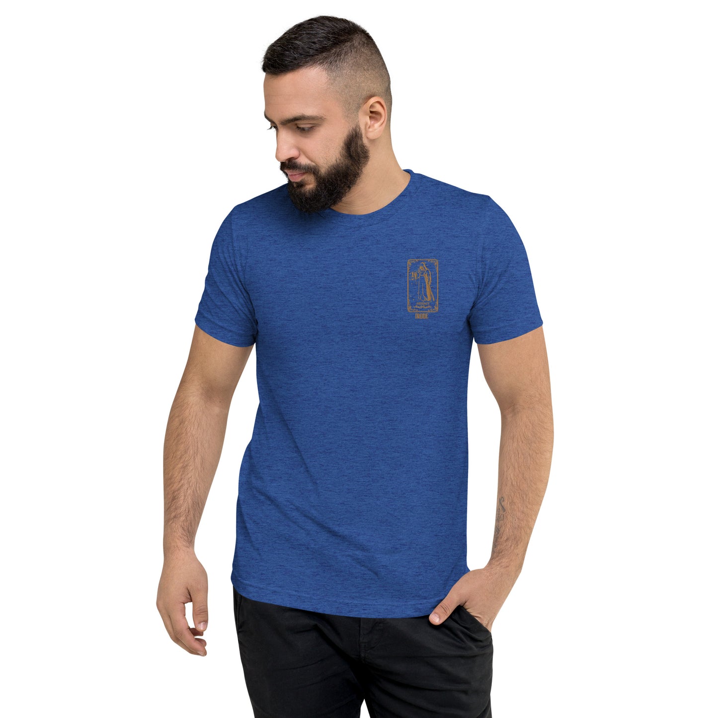 Hermit (Gold) Tri-blend Unisex Short Sleeve T-shirt