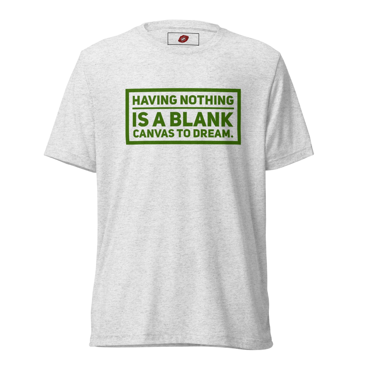 Blank Canvas (Green) Unisex Tri-blend Short Sleeve T-shirt