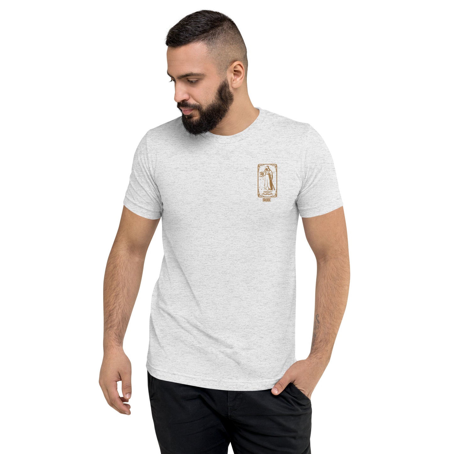 Hermit (Gold) Tri-blend Unisex Short Sleeve T-shirt