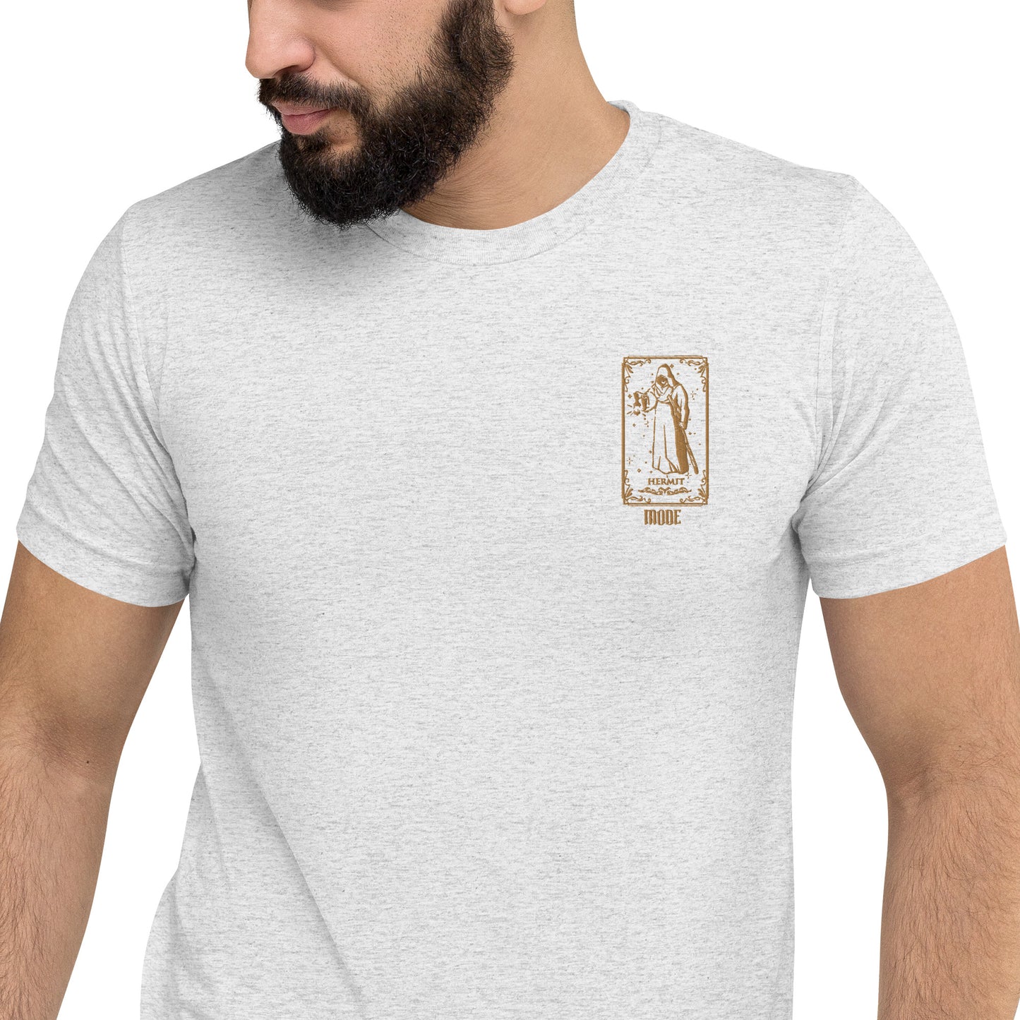 Hermit (Gold) Tri-blend Unisex Short Sleeve T-shirt