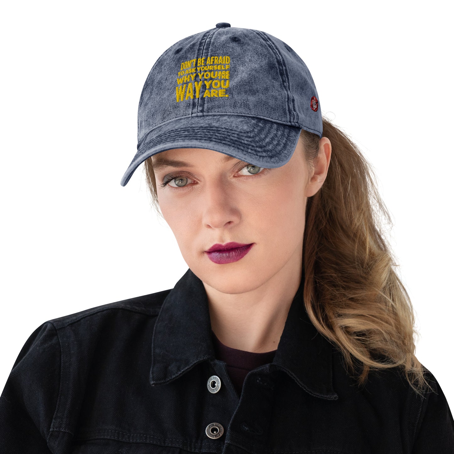 Ask Yourself #2 Vintage Cotton Twill Cap