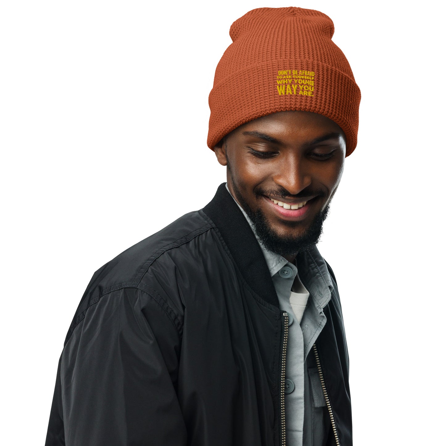 Ask Yourself #2 Waffle Beanie