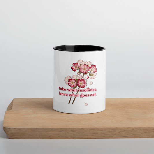 Pick Your Petals Mug With Color Inside