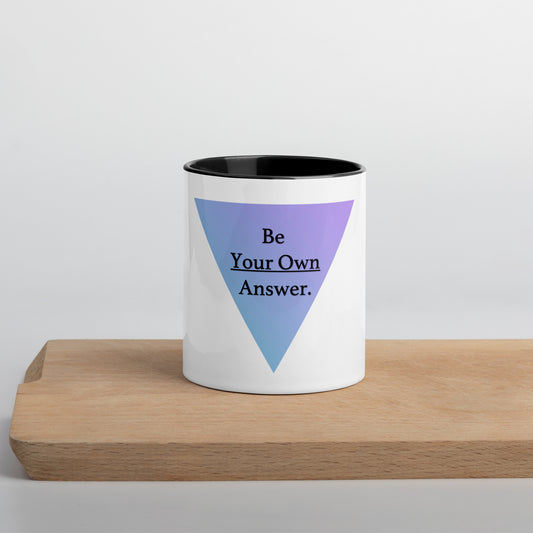 The Answer (Triangle) Mug With Color Inside