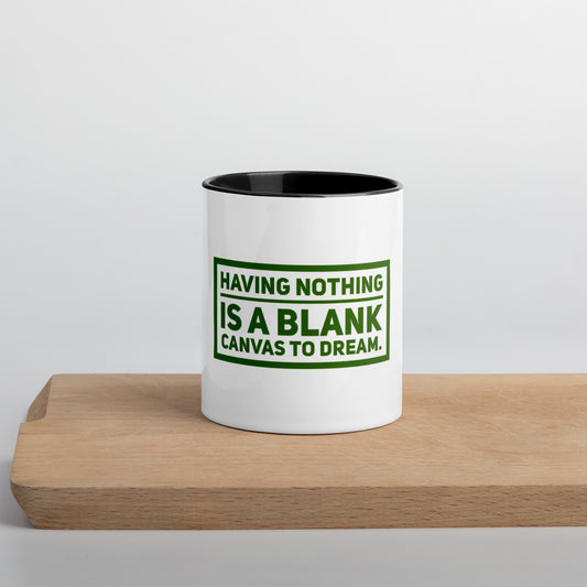 Blank Canvas (Green)  Mug With Color Inside