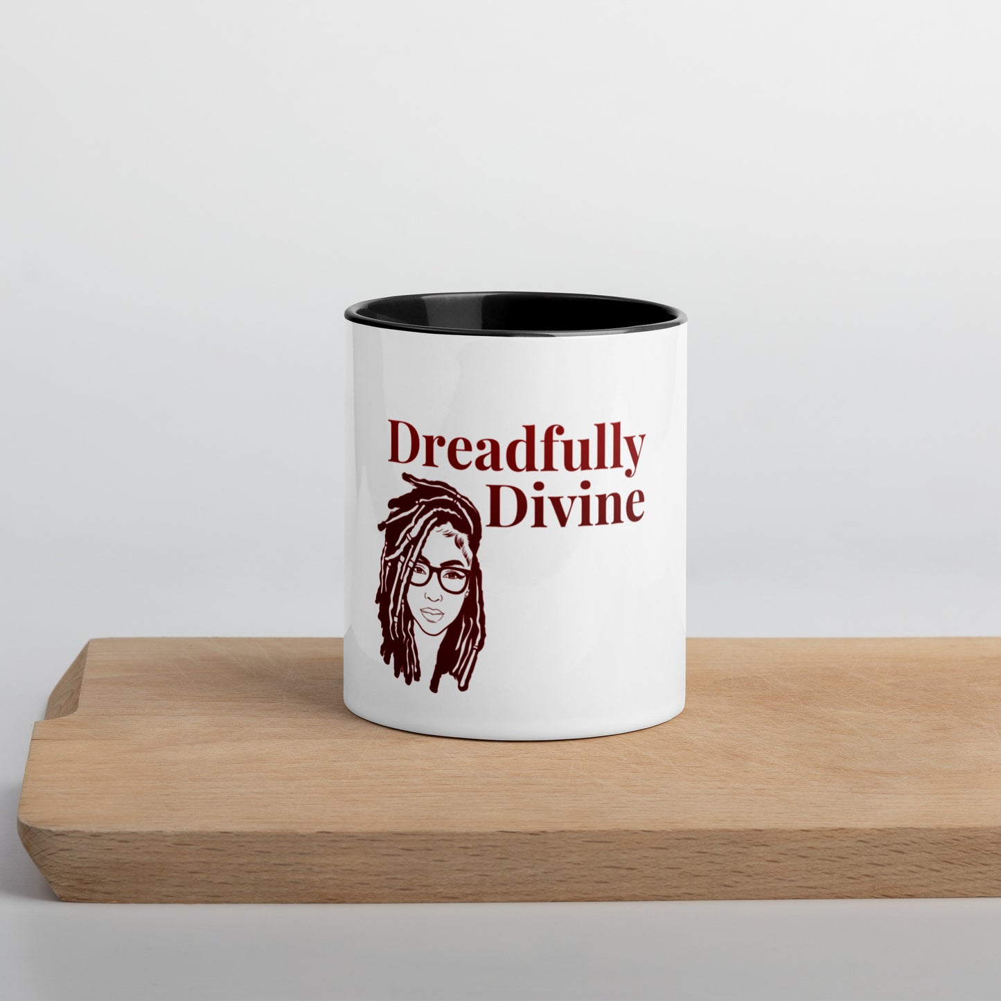 DD Woman (Maroon) Mug With Color Inside