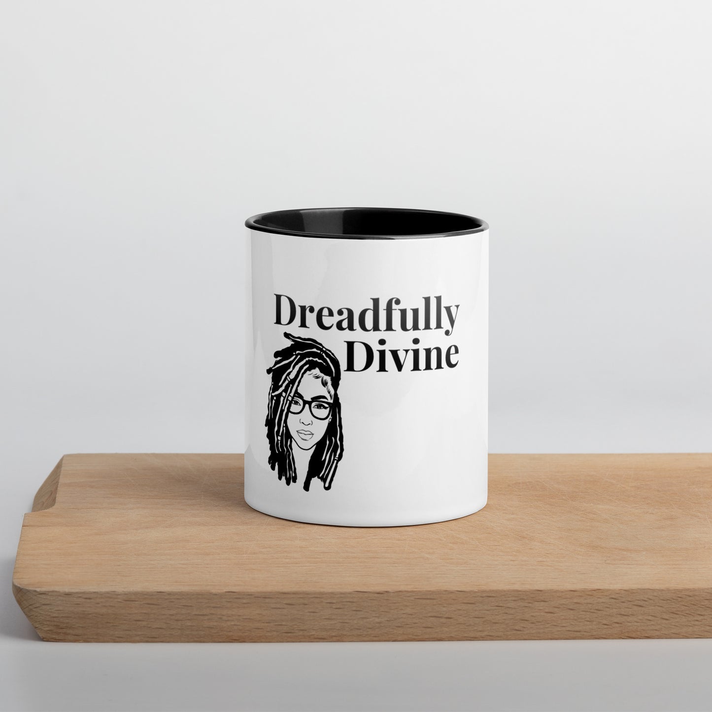 DD Woman (Black) Mug With Color Inside