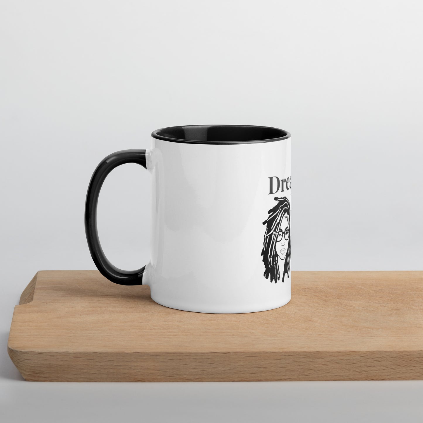 DD Woman (Black) Mug With Color Inside