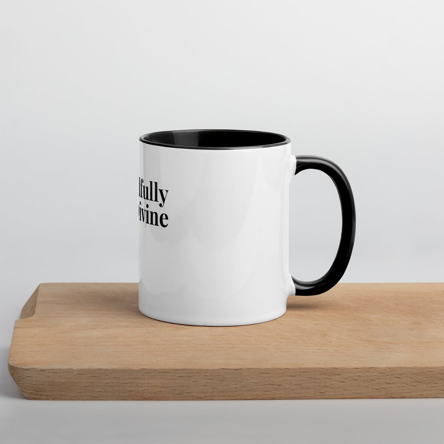 DD Woman (Black) Mug With Color Inside