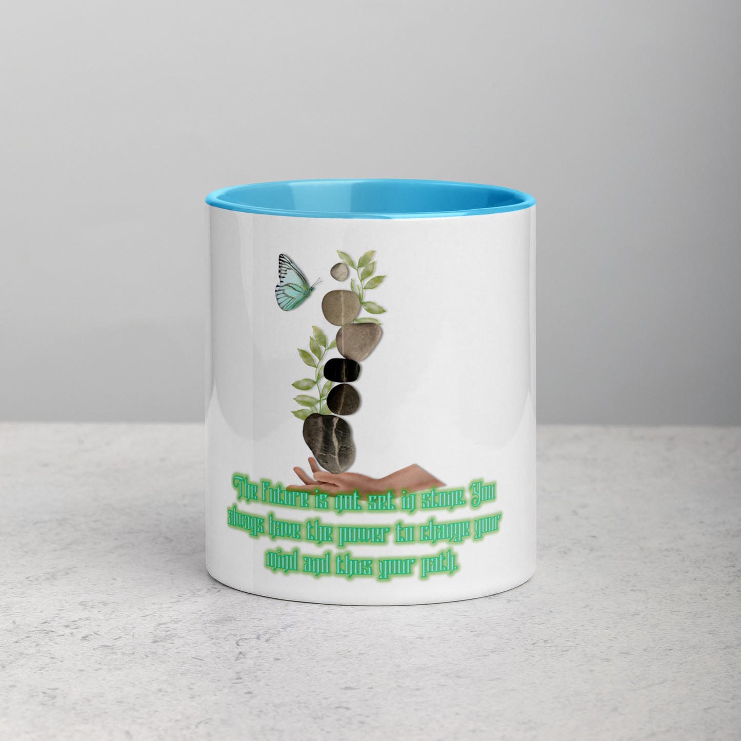Set In Stone Mug With Color Inside