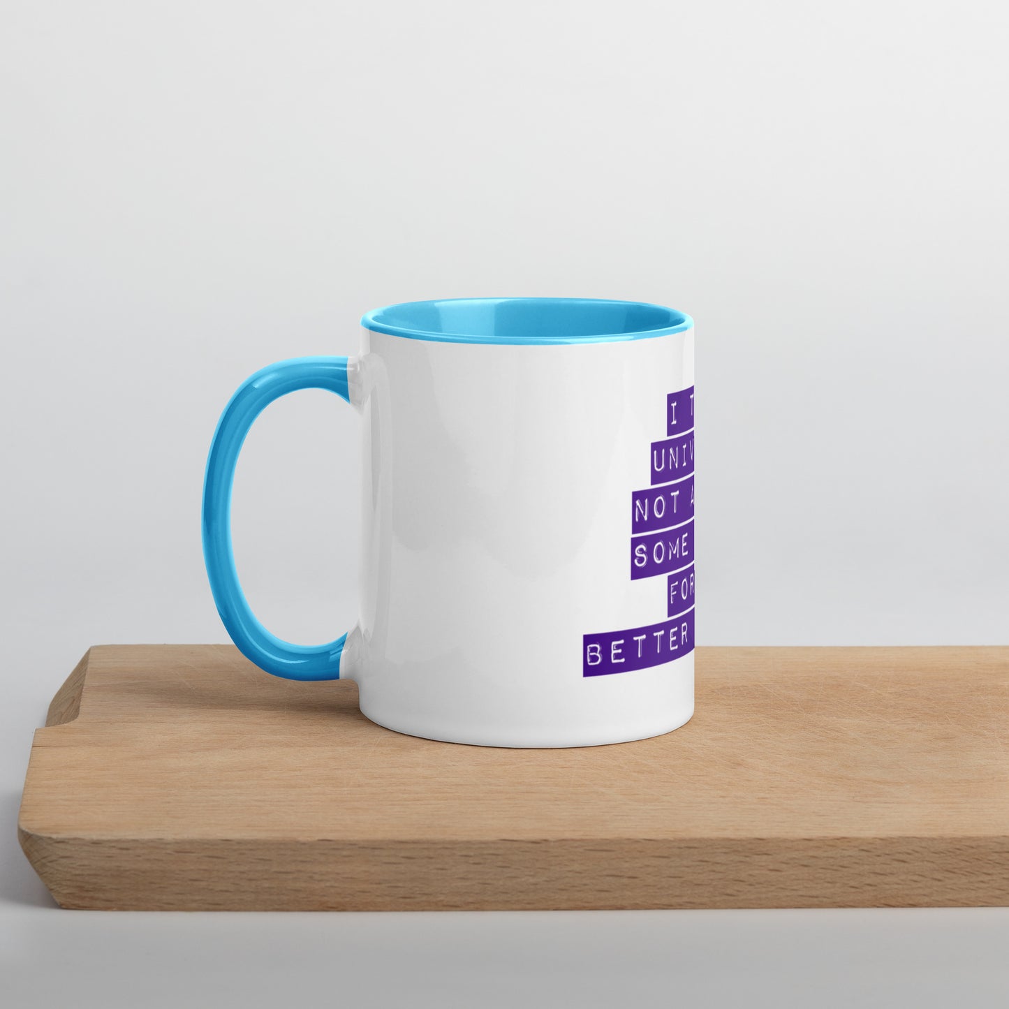 Thank The Universe (Purple) Mug With Color Inside