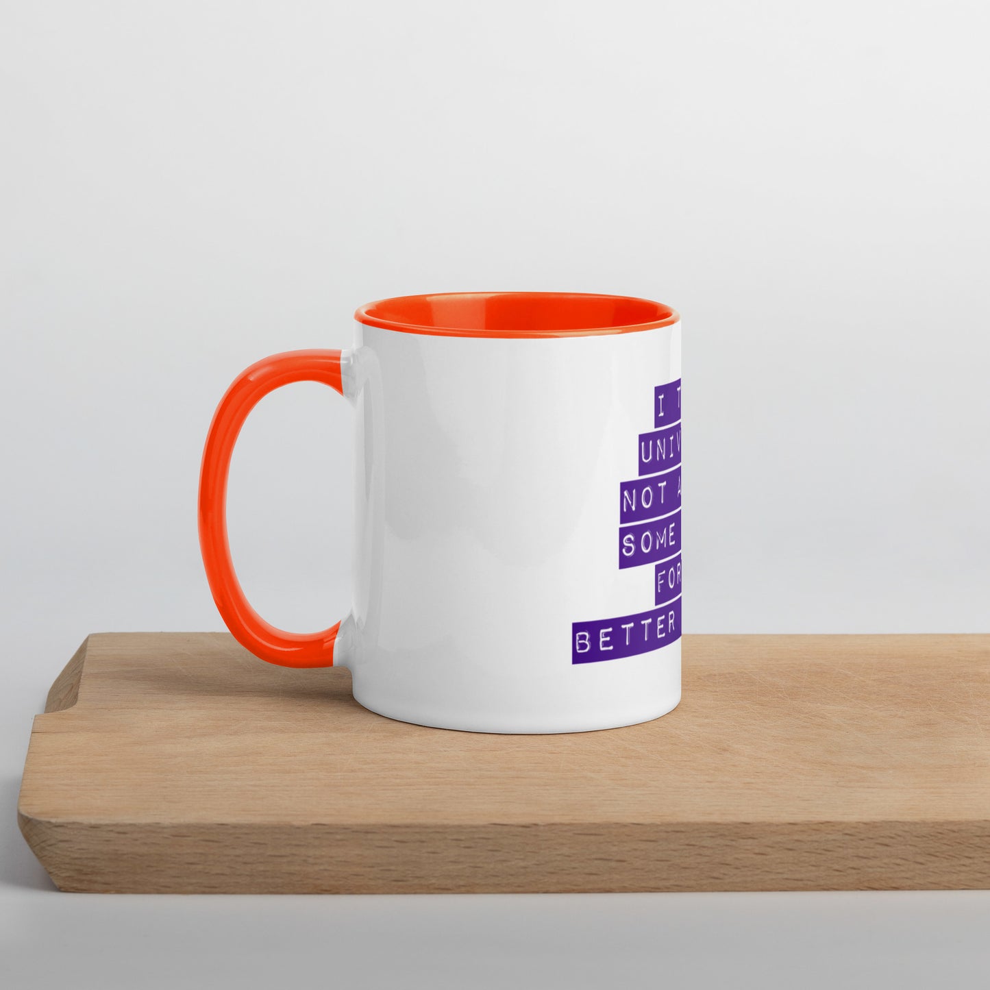 Thank The Universe (Purple) Mug With Color Inside