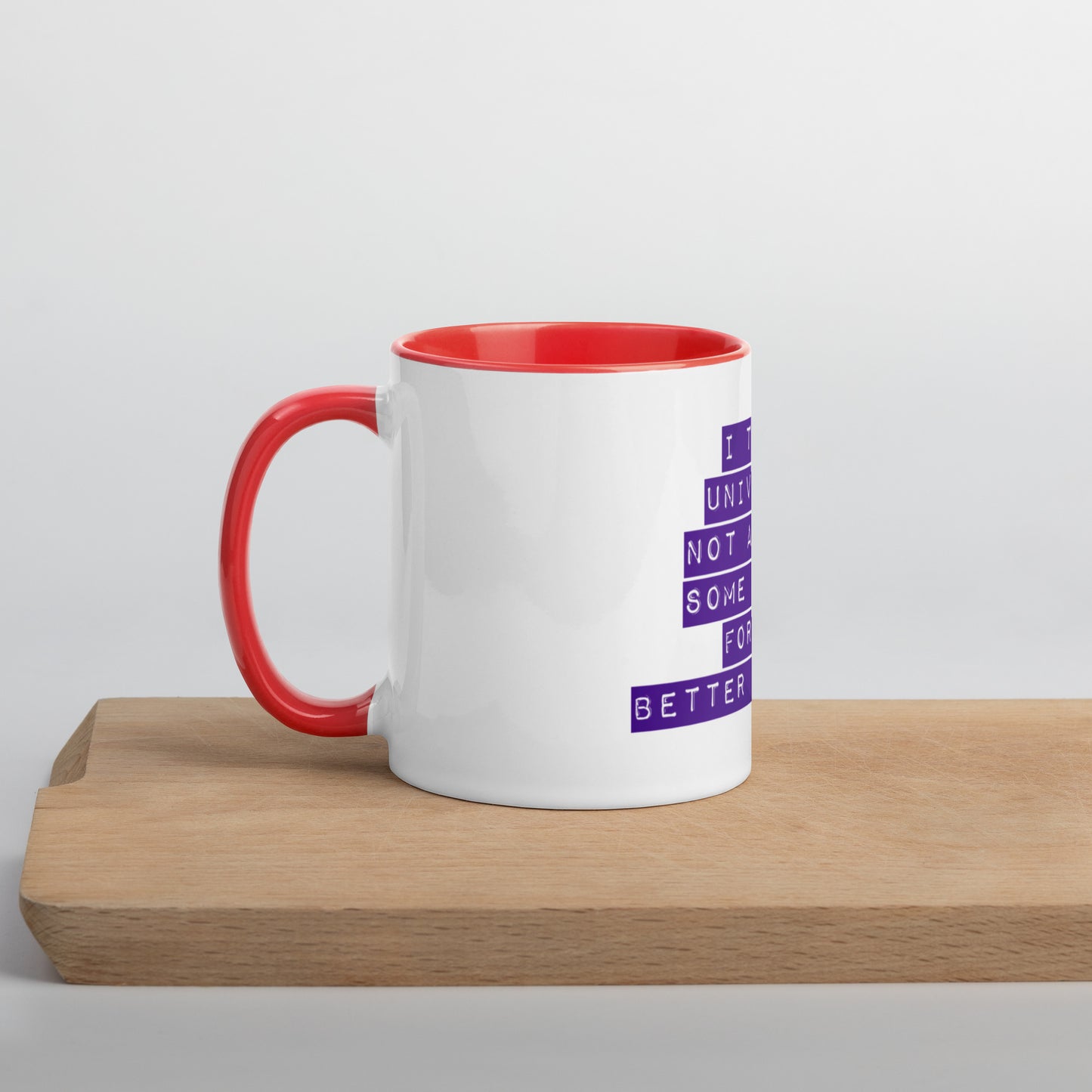 Thank The Universe (Purple) Mug With Color Inside