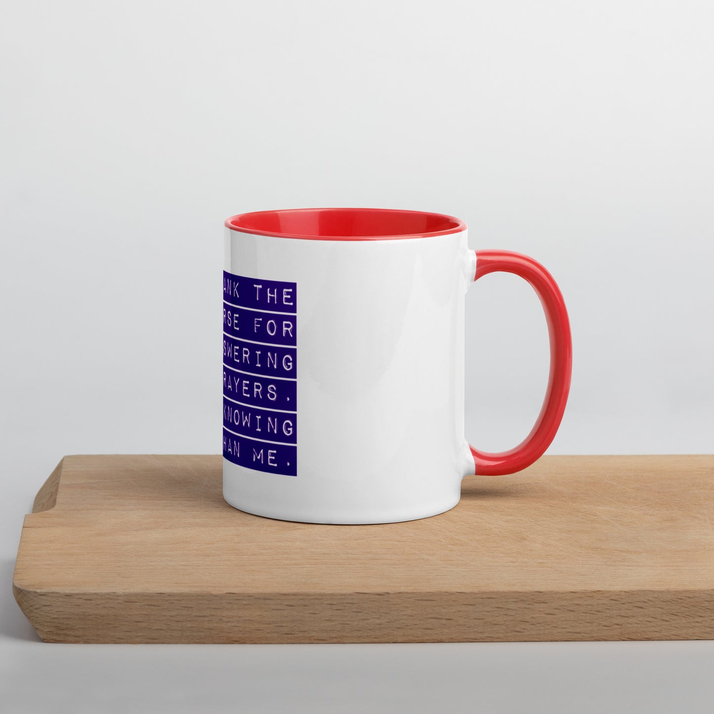 Thank The Universe (Purple) Mug With Color Inside