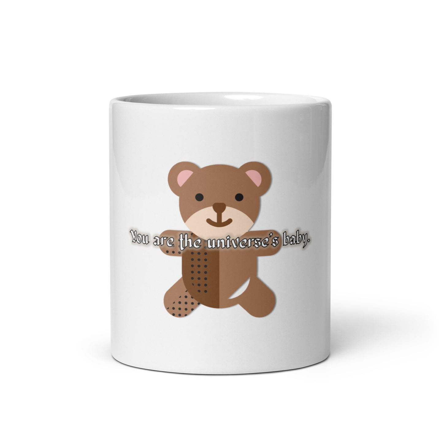 Teddy White Glossy Mug