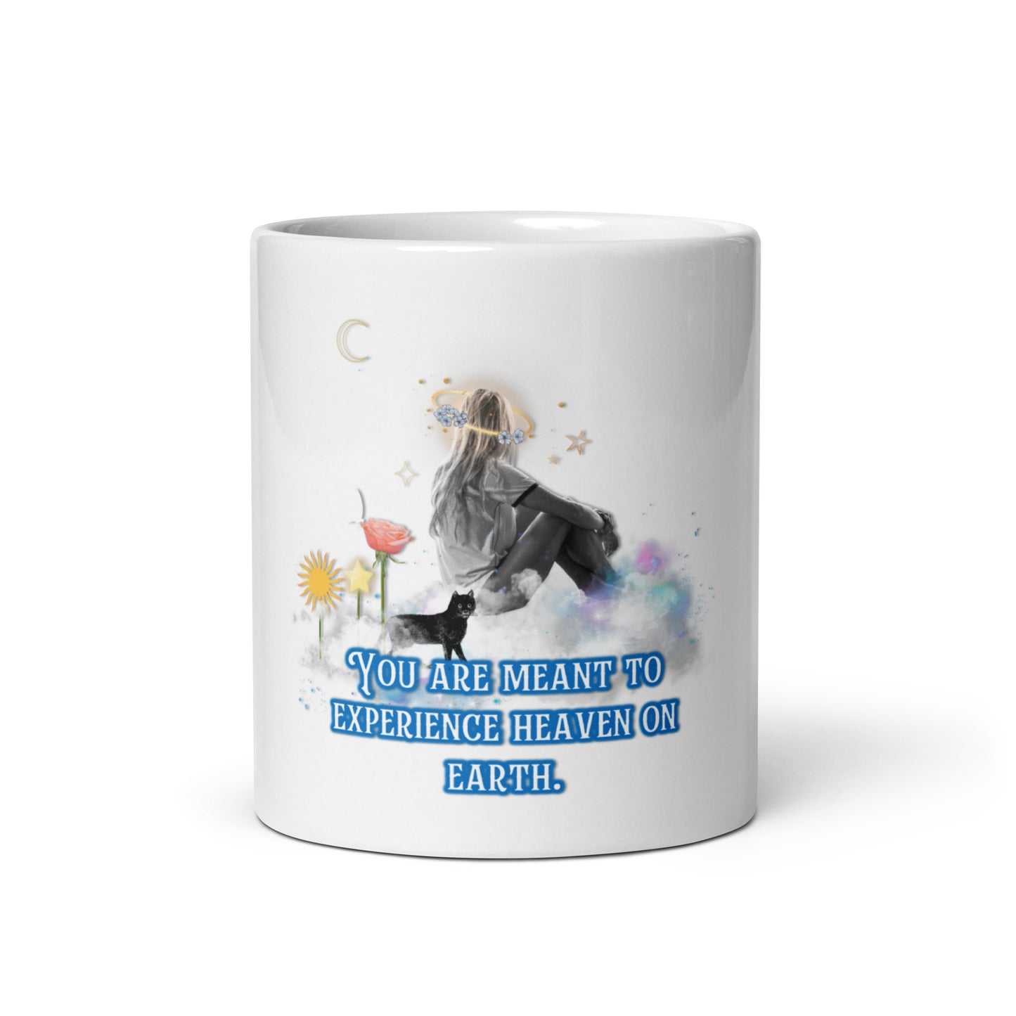 Paradise White Glossy Mug