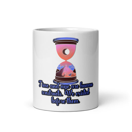 Hourglass White Glossy Mug