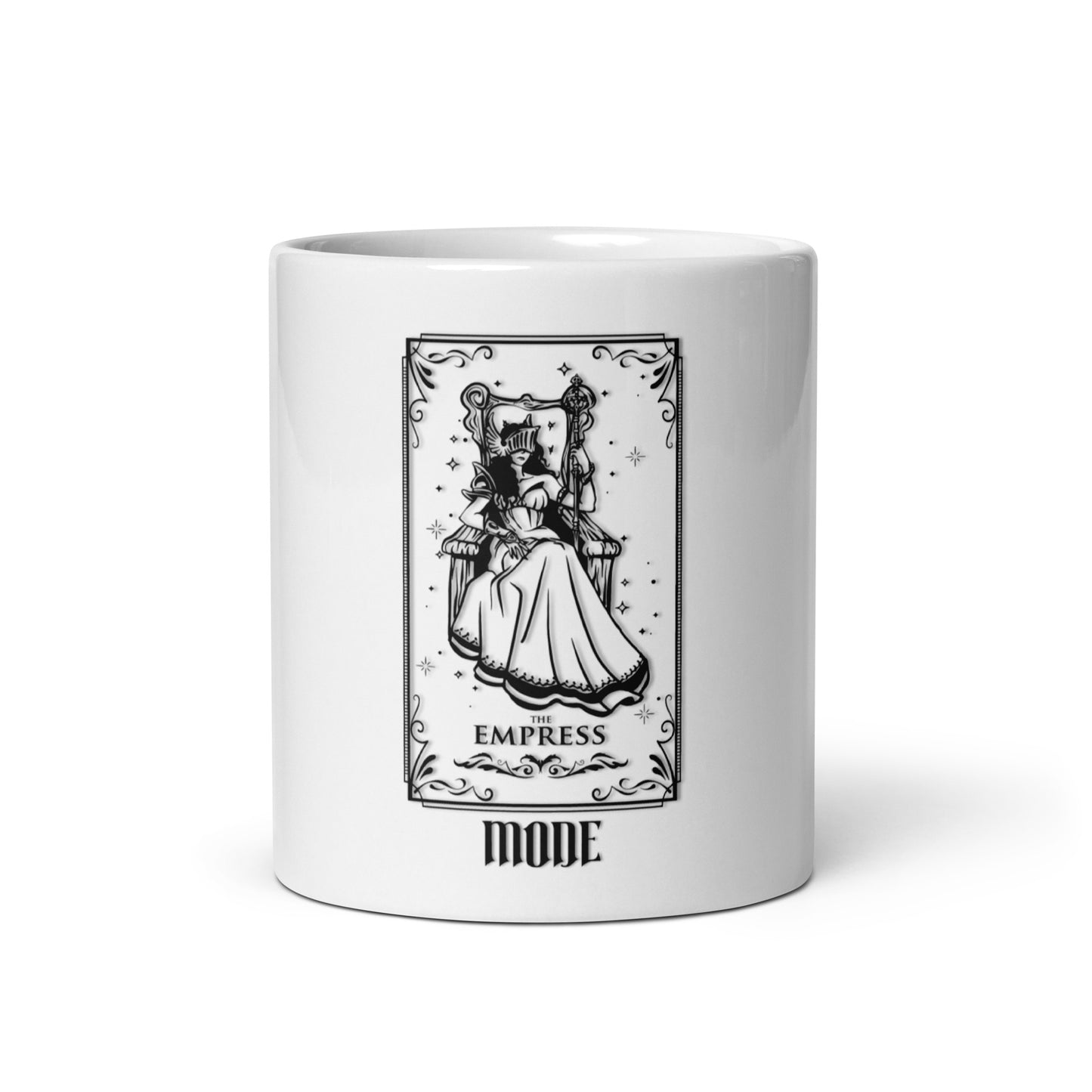 Empress (Black) White Glossy Mug