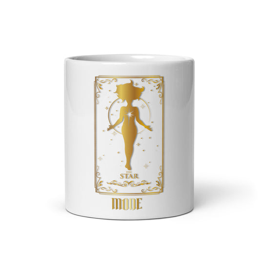 Star (Gold) White Glossy Mug