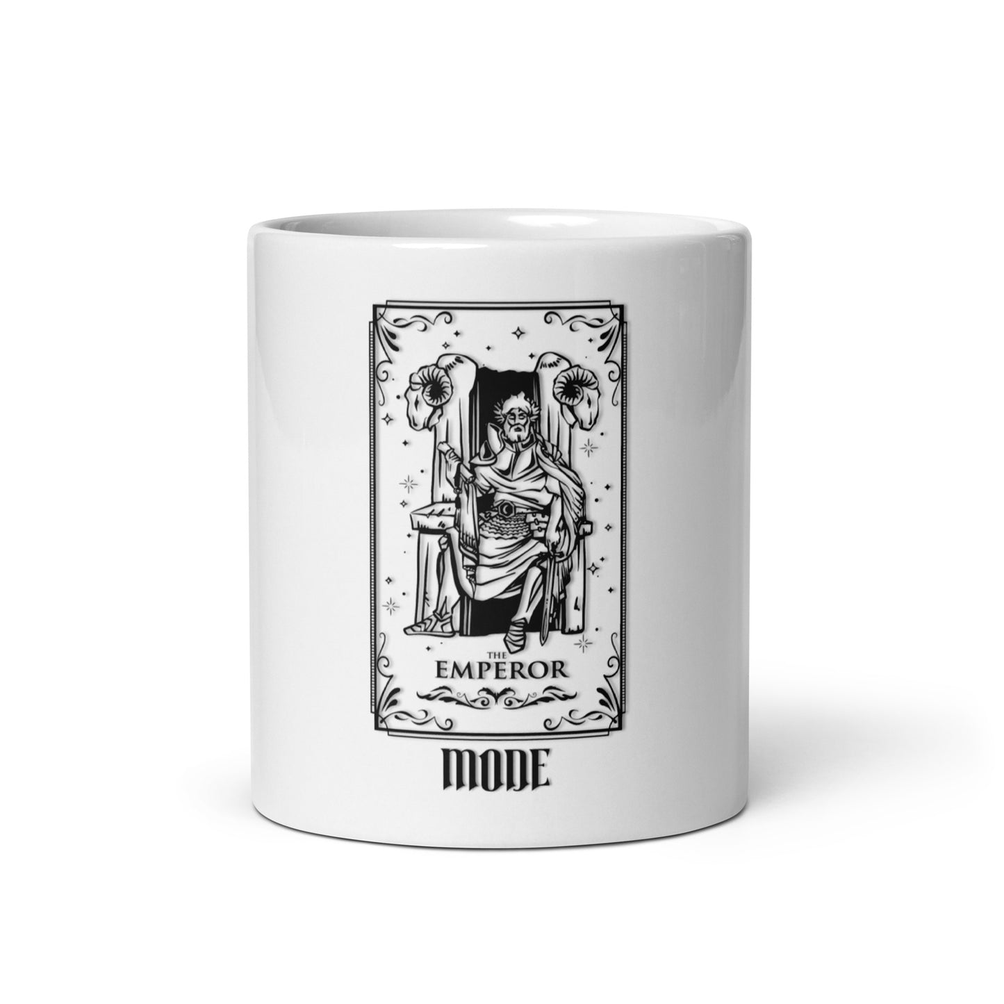 Emperor (Black) White Glossy Mug