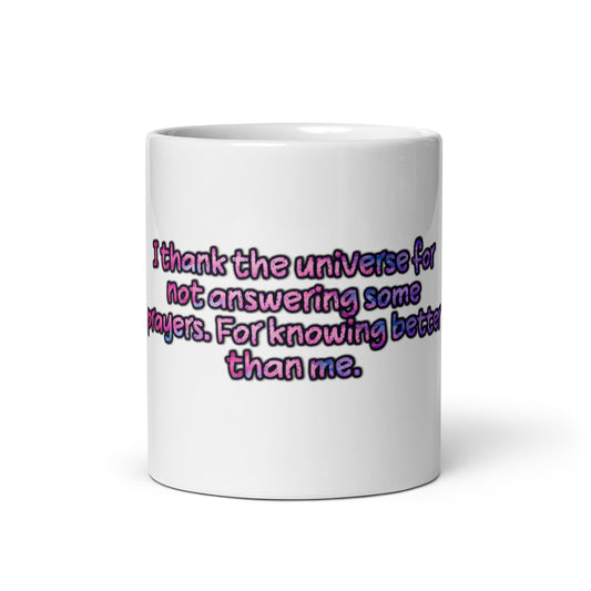 Thank The Universe #1 White Glossy Mug