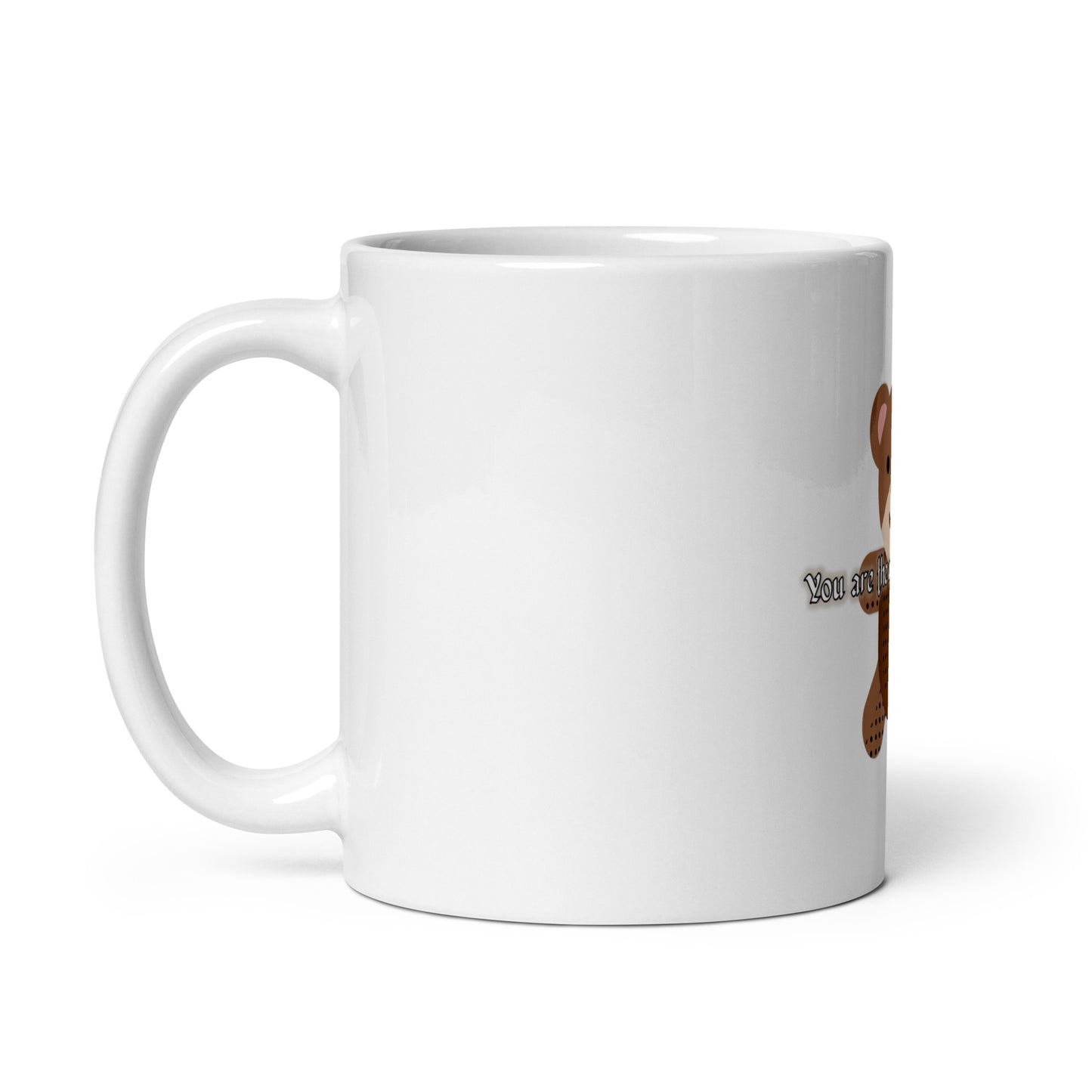 Teddy White Glossy Mug