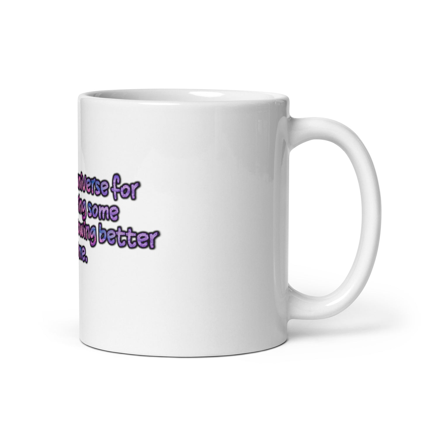 Thank The Universe #1 White Glossy Mug
