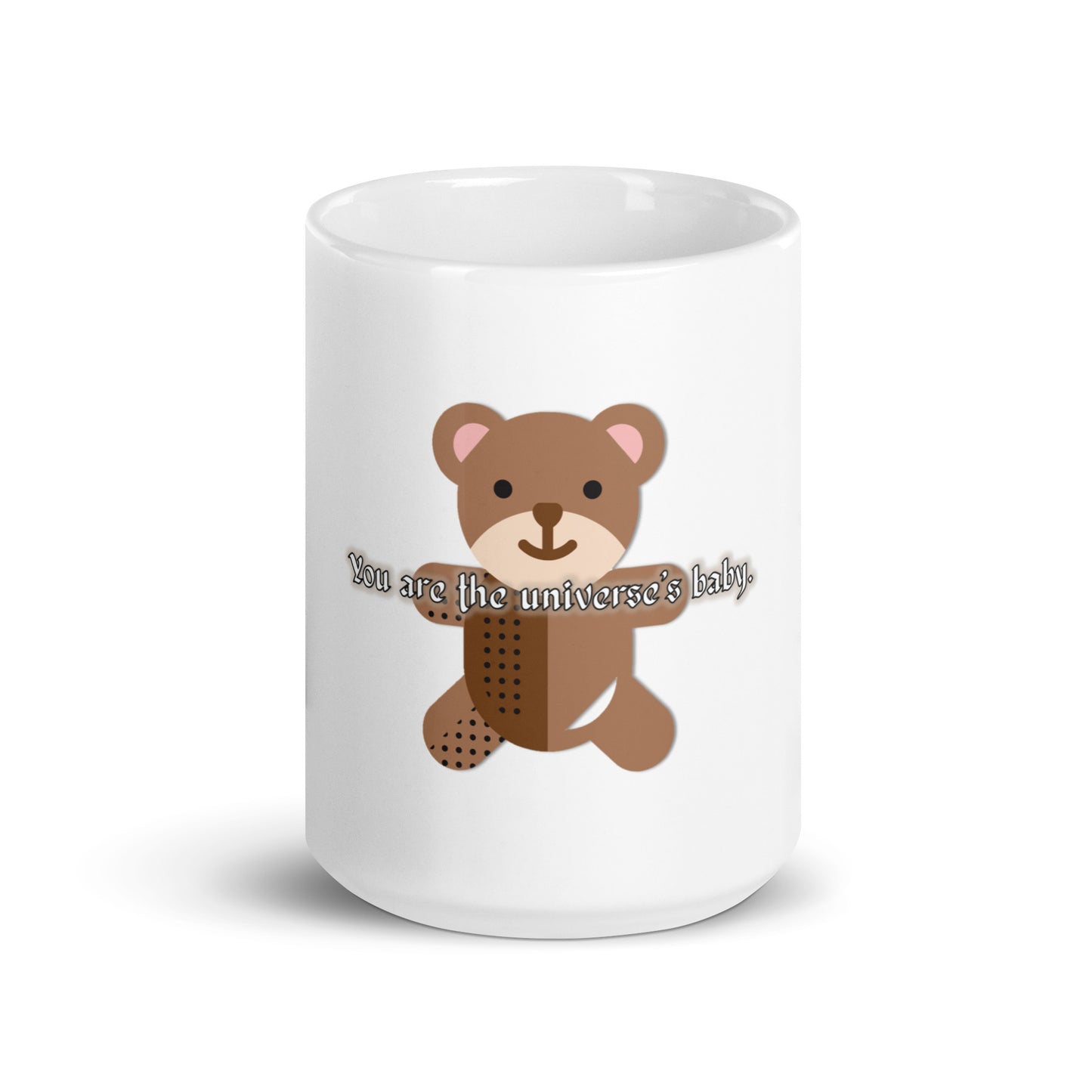 Teddy White Glossy Mug