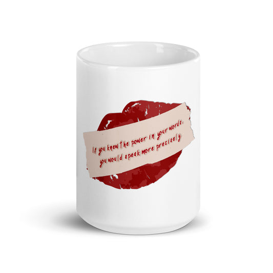 Preciseness White Glossy Mug