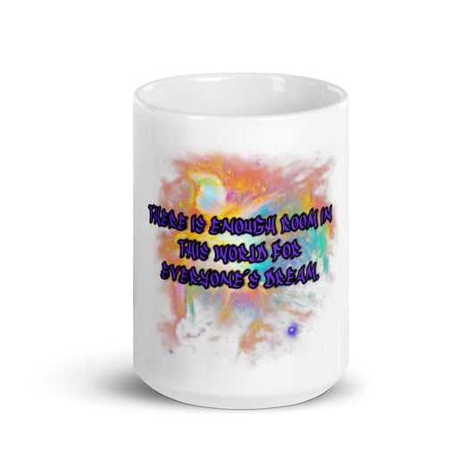 Perchance To Dream White Glossy Mug