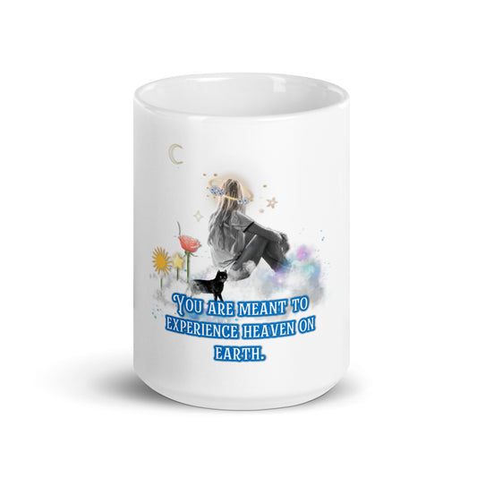 Paradise White Glossy Mug