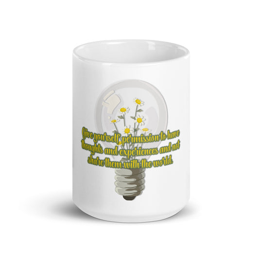 Lightbulb #1 White Glossy Mug