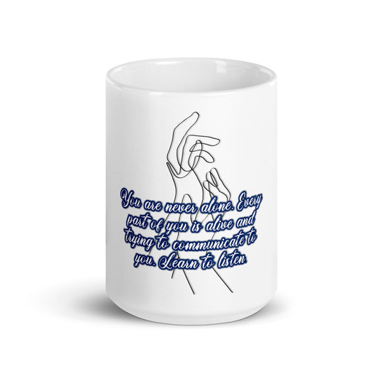 Learn To Listen #1 White Glossy Mug