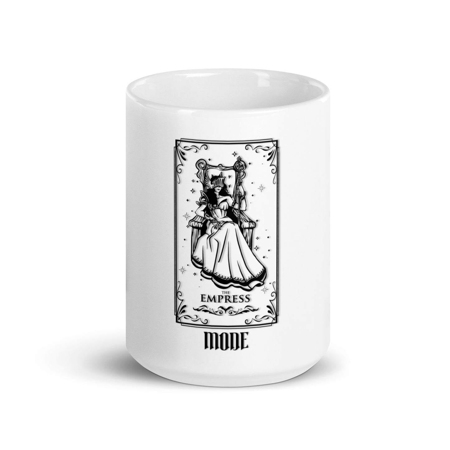 Empress (Black) White Glossy Mug