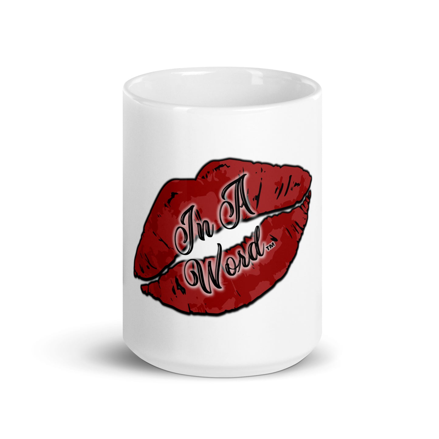 In A Word (Logo) White Glossy Mug