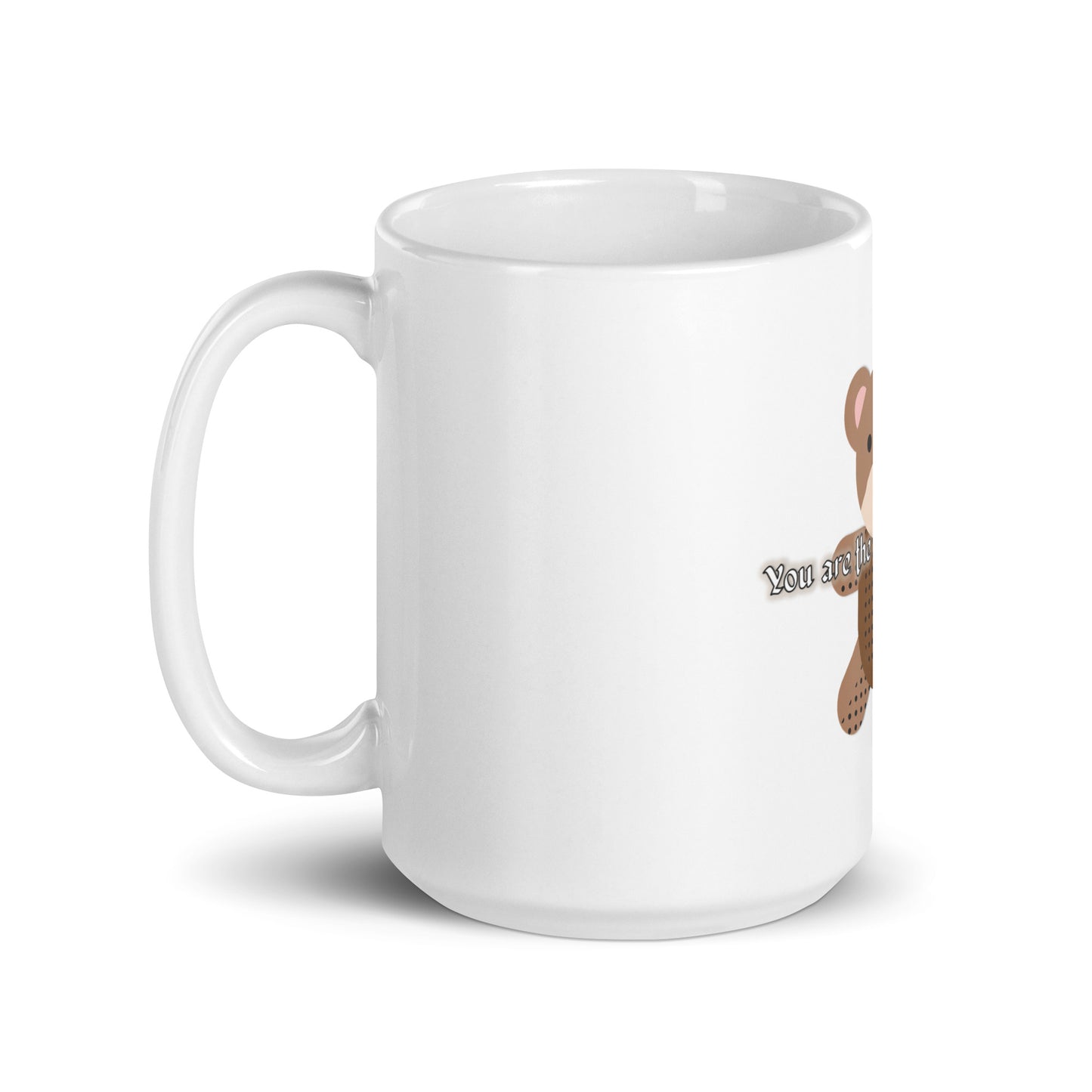 Teddy White Glossy Mug