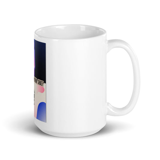 Self-Protection White Glossy Mug